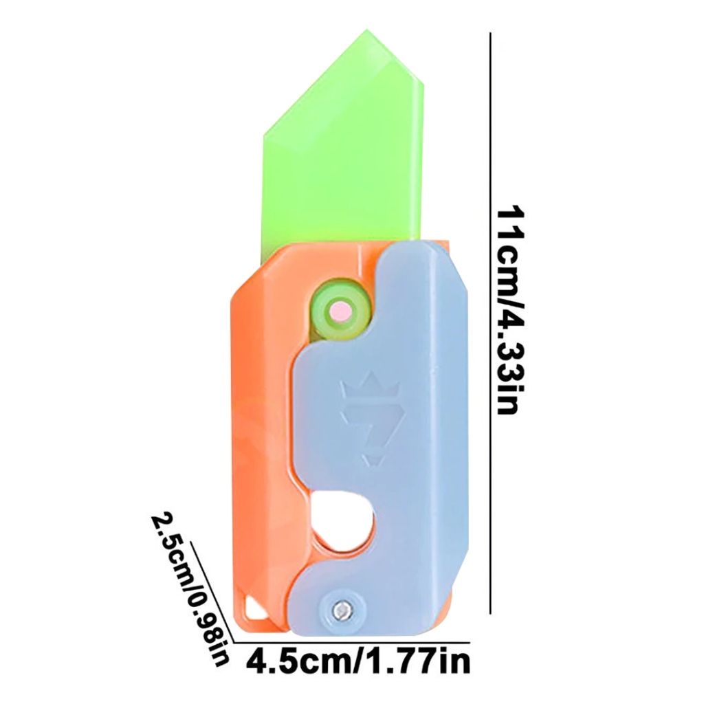 🪀พร้อมส่ง🪀ของเล่นเด็ก คลายเครียด มีดแครอทของเล่น  แบบยืดหดได้ ปืนแครอท - รูปที่ 7