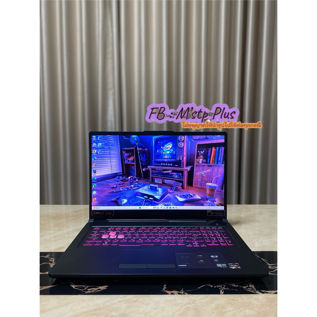 Asus TUF Gaming A17 FA706IC-HX001T RTX3050 4GB CPU RYZEN7-4800H 8C-16T RAM 16GB SSD512GB 17.3" FHD I