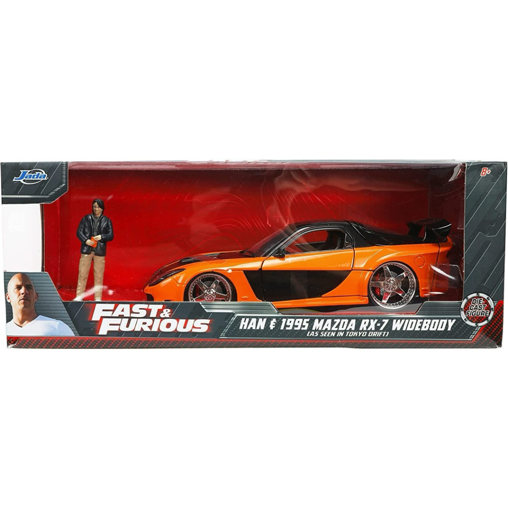 โมเดลรถเหล็ก 1/24 Han & 1995 Mazda RX-7 Widebody  [JADA]