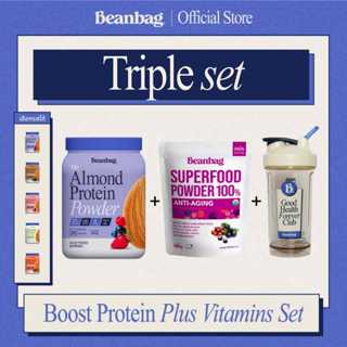 Beanbag Triple Set Mix Almond Protein 500g +Anti aging +Shak…