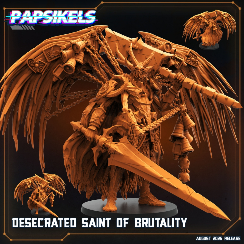 Desecrated Saint of Brutality - PSK Trench Crusade | Cot7HS - Fiend / 32mm scale 3D printed miniature PSK