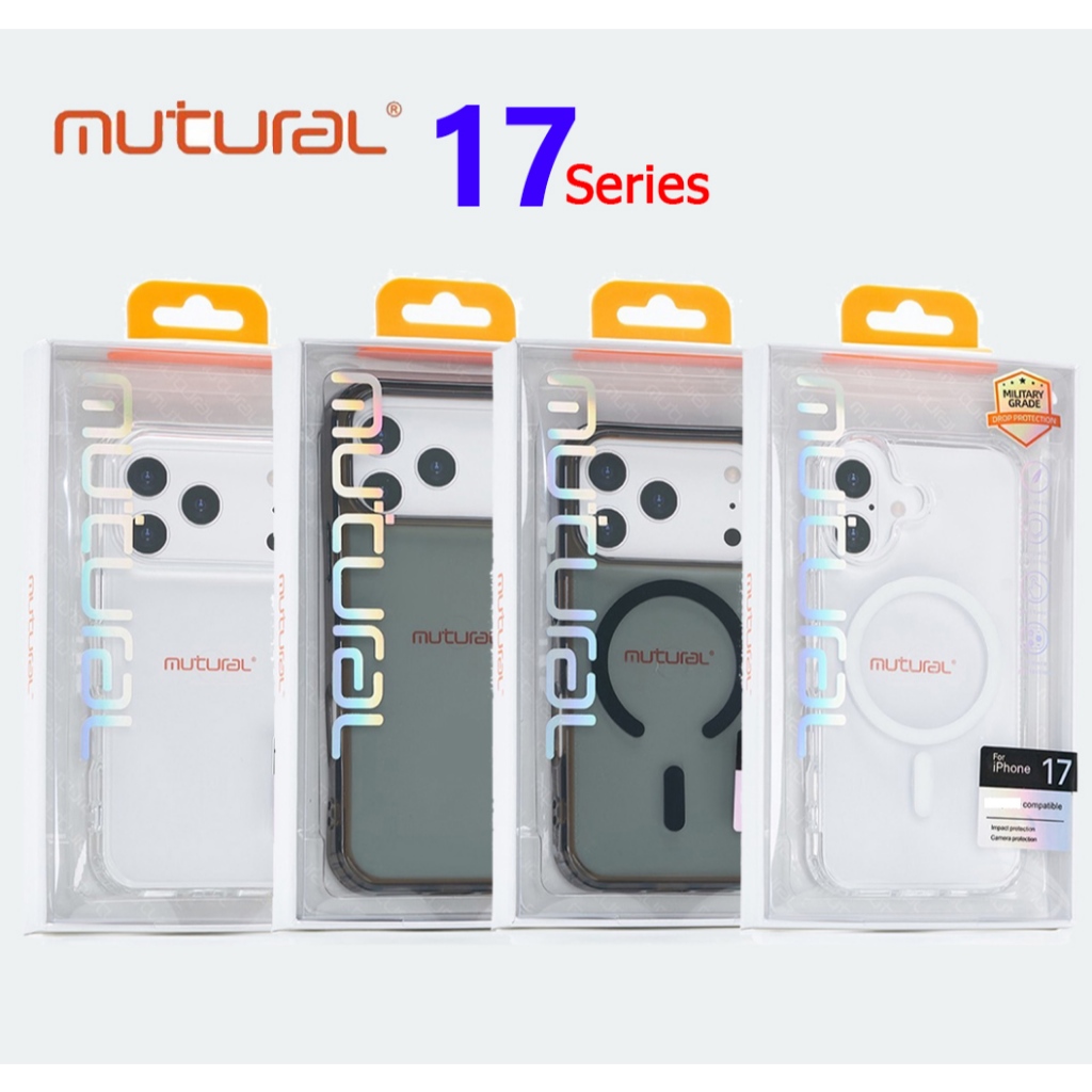 MUTURAL เคสชาร์จไร้สาย สำหรับ iPhone 17 Promax / 17 / 17Pro / 17Air / 17Promax / 16,15,14,13,12,11 Pro Max พร้อมส่ง 047