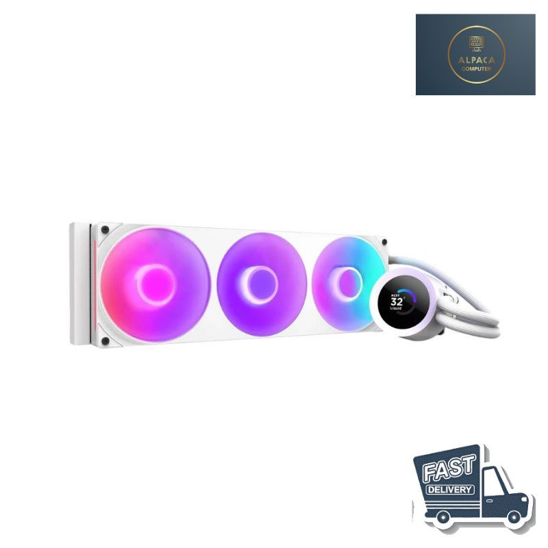 NZXT AIO LIQUID COOLING KRAKEN PLUS 360 RGB WHITE : RL-KR360-W2 สินค้าพร้อมส่ง