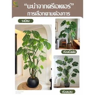 GAIDING【อัตราการซื้อคืน 99.9%ต้นไม้ปลอม-ประดิษฐ์ ต้นไม้ปลอมใหญ่ สูง120/150/180ซม ไม่มีกลิ่นแปลกๆ ไม่จำเป็นต้องบำรุงรักษา