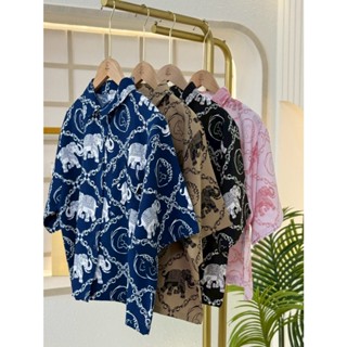 KORU เสื้อครอป ลายช้างรวงข้าว