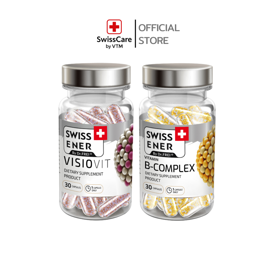 [เซ็ตคู่ Visio + Bcom] Swiss Energy Visio Vit และ Swiss Energy B-complex