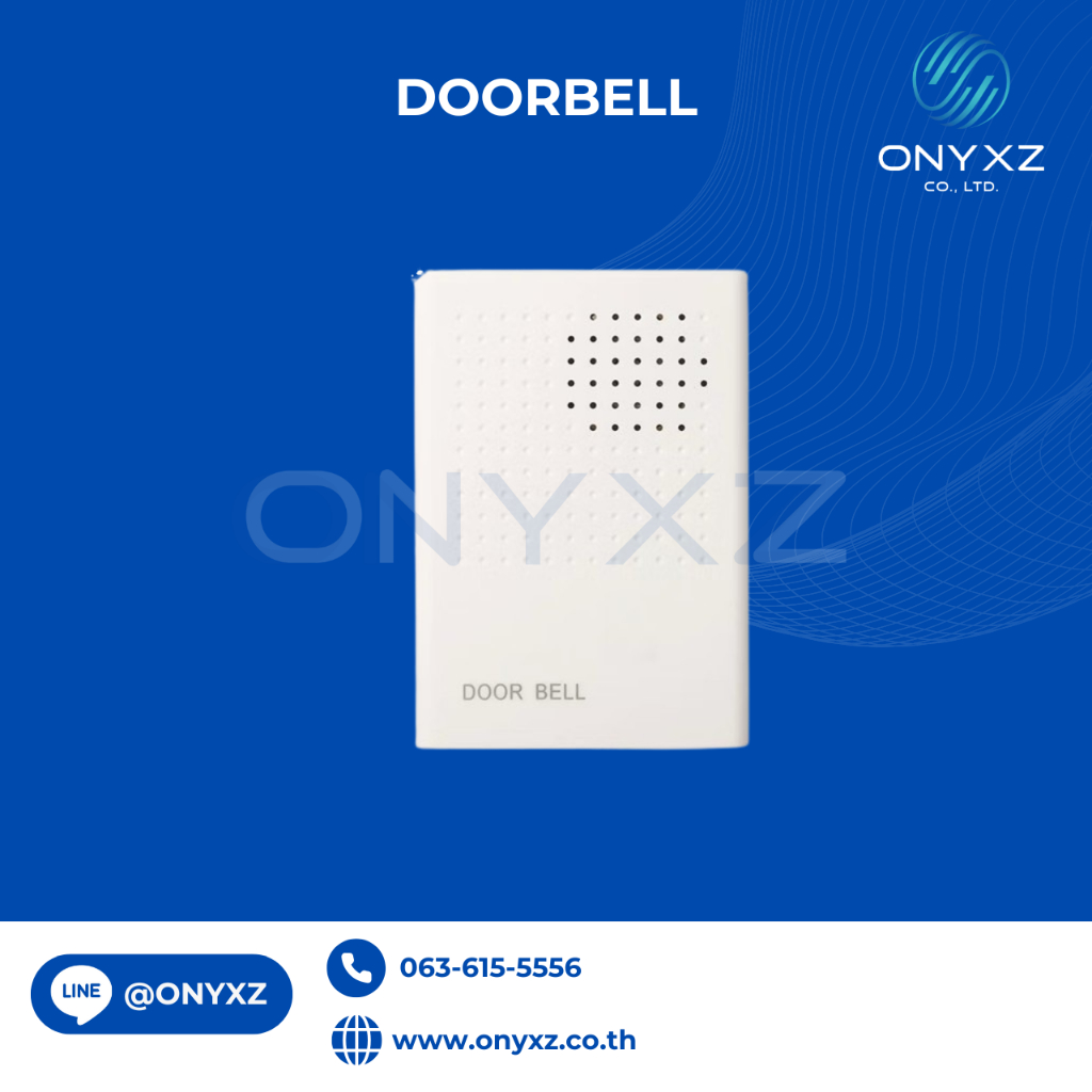 ACS Doorbell 12V เสียงกริ่งสำหรับเรียกคนมาเปิดประตู ใช้กับเครื่องทาบบัตรที่มีปุ่มระฆัง (Bell)