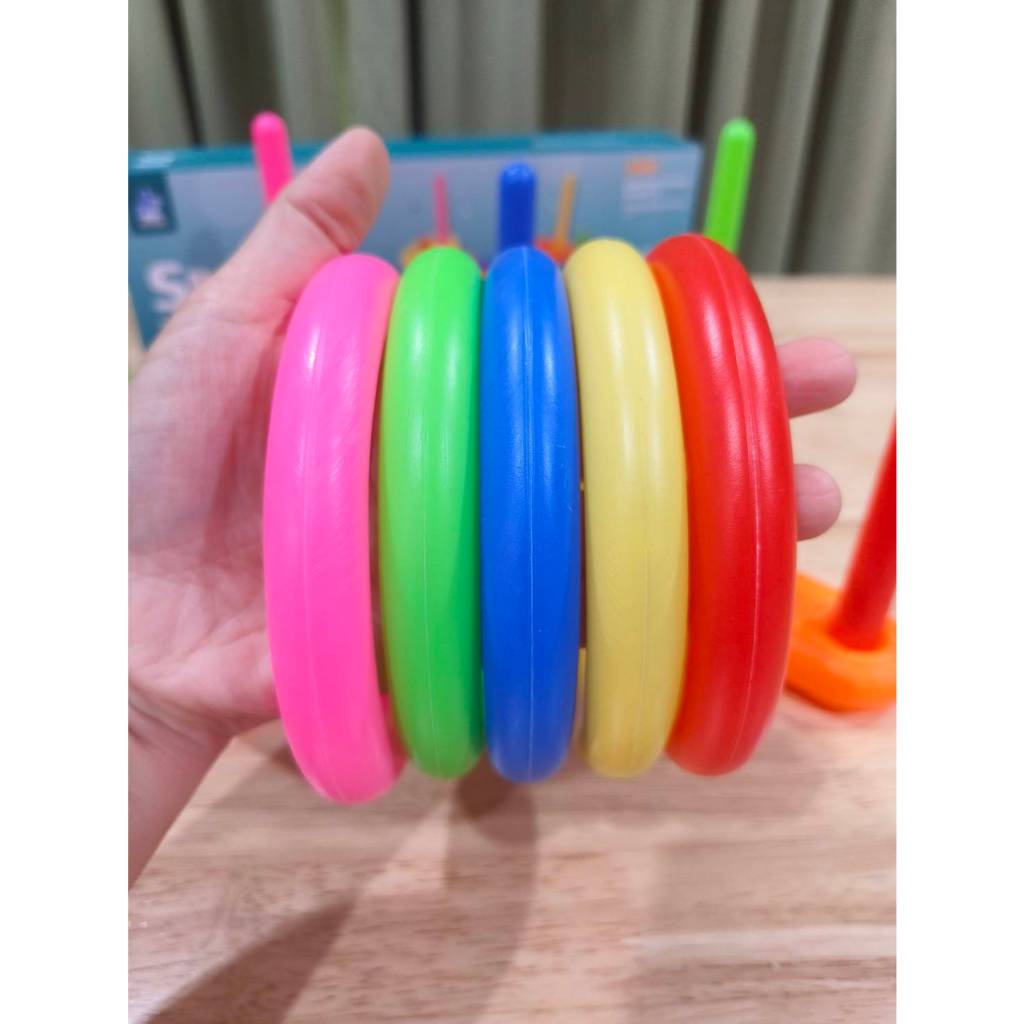 พร้อมส่งจากไทย  ของเล่นเสริมพัฒนาการ เกมโยนห่วง ฝึกกล้ามเนื้อ สายตา ราคา ถูกที่สุด ดีลบีเคเค แกลเลอรีภาพที่ 6