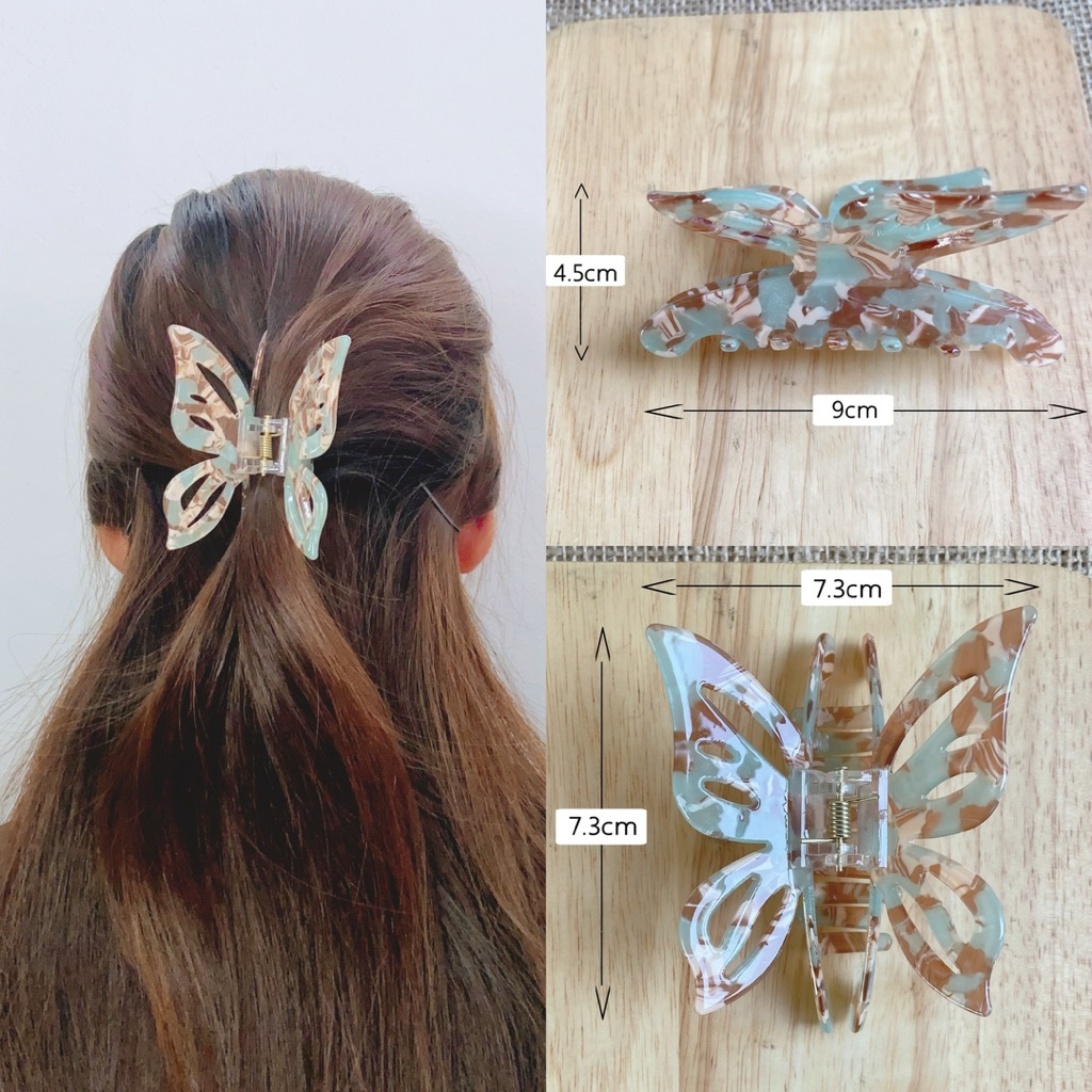 [8.2/9cm] กิ๊บหนีบผมอะคริลิคแต่งลายหินอ่อนทั้งชิ้น ราคาต่อ1ชิ้น พร้อมส่งจากไทย - รูปที่ 5