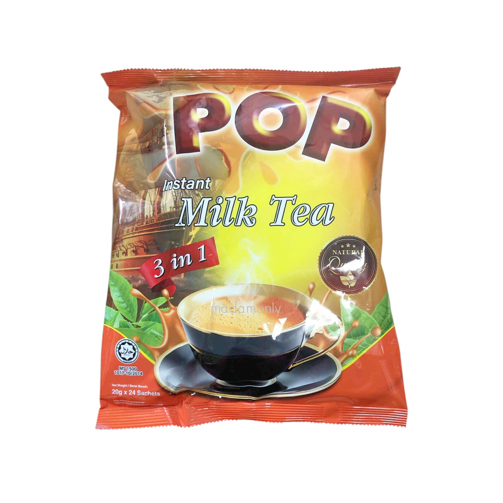 POP Milk Tea 3 in1 ชาร้อน 20gx24ซอง