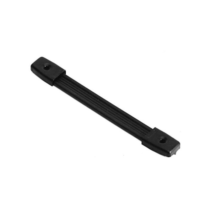หูหิ้วดำ สายรัดพลาสติกสีดำพร้อมฝาปิดเหล็กสีดำ Black Plastic Strap Handle with Black Steel End Caps PENN-ELCOM