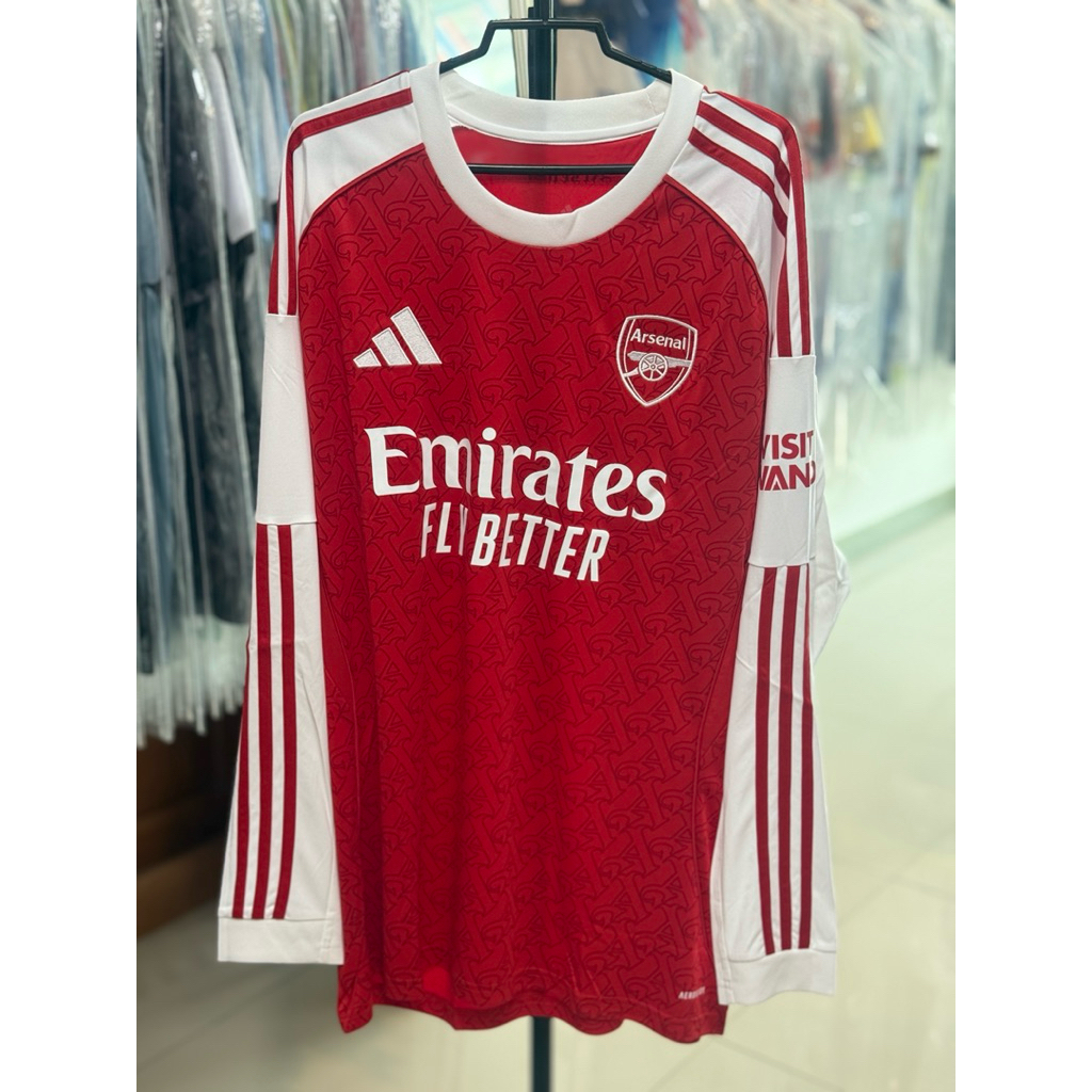 เสื้อบอลแท้ (เกรดแฟนบอล) Arsenal home 25/26 แขนยาว*สินค้าอาจจะอัพเดทล่าช้าก่อนสั่งสินค้าทักหาทางร้าน