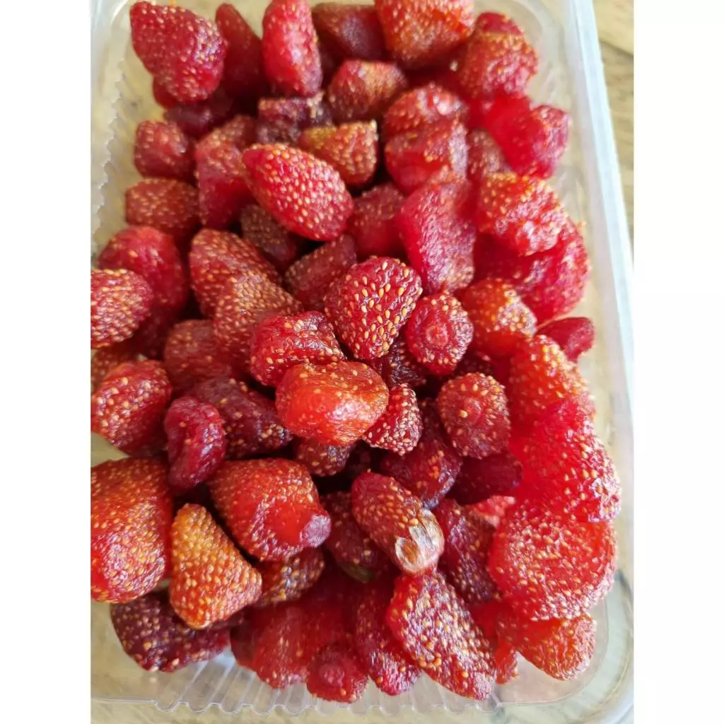 500 กรัม สตรอเบอรี่อบแห้ง อบแบบออร์แกนิค Dried Strawberry ผลไม้อบแห้ง