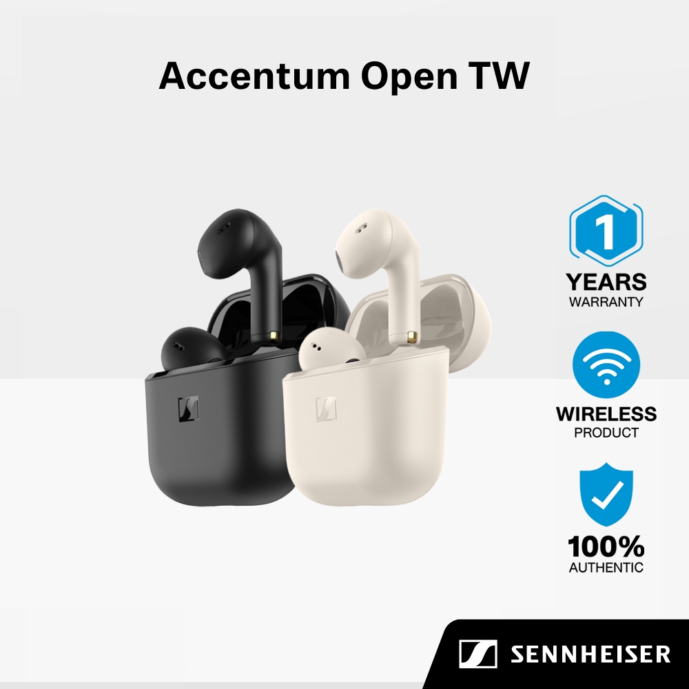 Sennheiser Accentum Open TW หูฟัง Ear buds ดีไซน์ Ergonomic ใส่ได้สบายตลอดทั้งวัน ให้เสียงที่มีมิติ สินค้ารับประกัน 1 ปี
