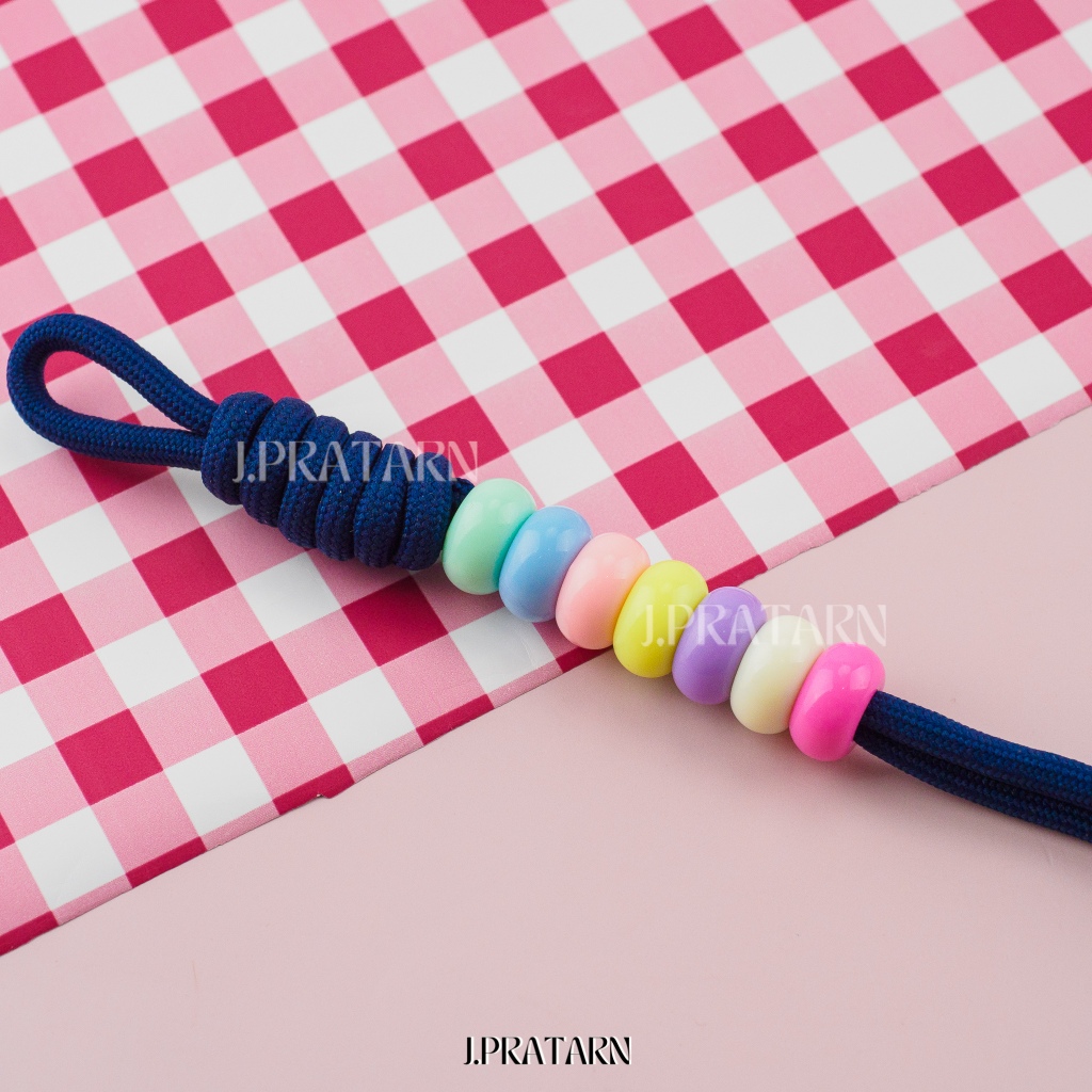 ส่งด่วน ส่งไว ลูกปัดกลมแบน รู 5.5มิล สีพลาสเทล รูใหญ่ ร้อยเชือก พวงกุญแจ งานประดิษฐ์ D.I.Y ของเล่น - รูปที่ 4