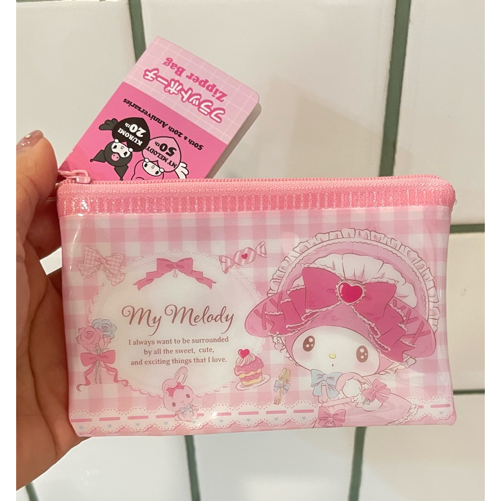 ✅พร้อมส่ง กระเป๋าตัง Sanrio Mymelody ใส่เหรียญ ใส่บัตร มายเม