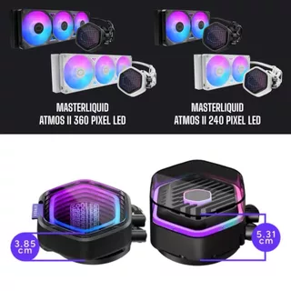 Cooler Master MasterLiquid Atmos II ชุดน้ำปิดระบายความร้อน CPU (VRM Fan / LCD / Pixel LED) ARGB