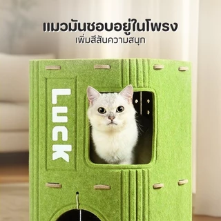 TUBI บ้านมีรู 2ชั้น 3ชั้น บ้านแมว ปราสาทแมว คอนโดแมว ตึกแมว คอนโดแมวทรงกระบอกดีไซน์ญี่ปุ่น🐾