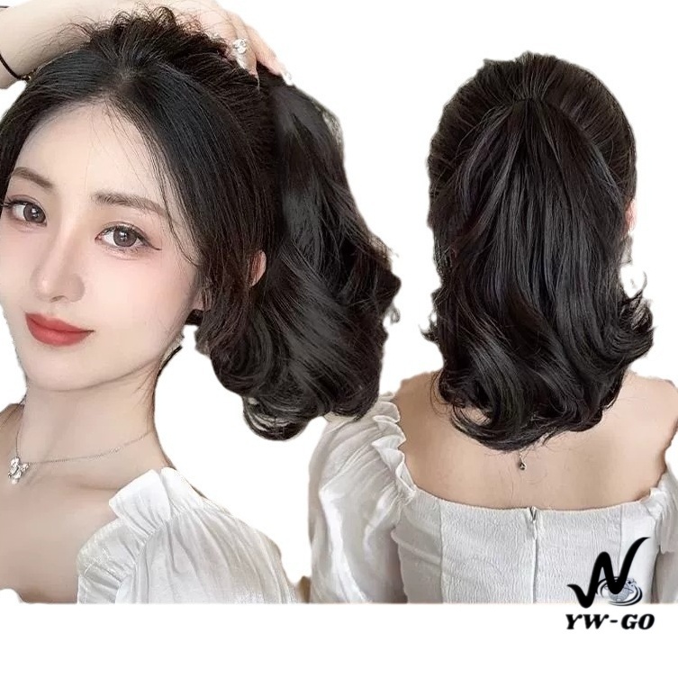คลิปวิกหางม้า 28cm สไตล์เกาหลี หางม้า ลอนวอลลุ่ม (พร้อมส่ง) G3067
