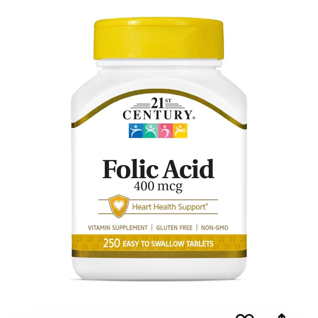 21st Century Folic Acid 400 mcg  250 Tablets