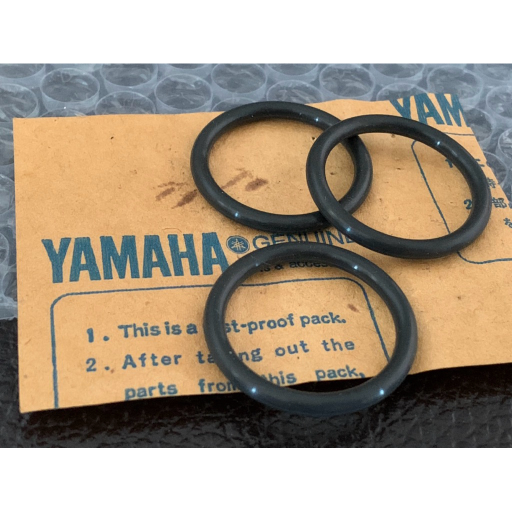 Yamaha DT100 DT125 DT175 ยางโอริงปลายท่อไอเสีย แท้ จำนวน3ชิ้น