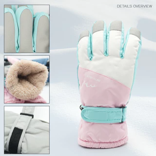 Overchills ถุงมือกันหิมะ ทัชสกรีนได้ ใส่ได้ทั้งผู้ชายและผู้หญิง ผ้าร่มด้านในบุขนวูล กันน้ำ กัมลม ติดลบ 20 องศา