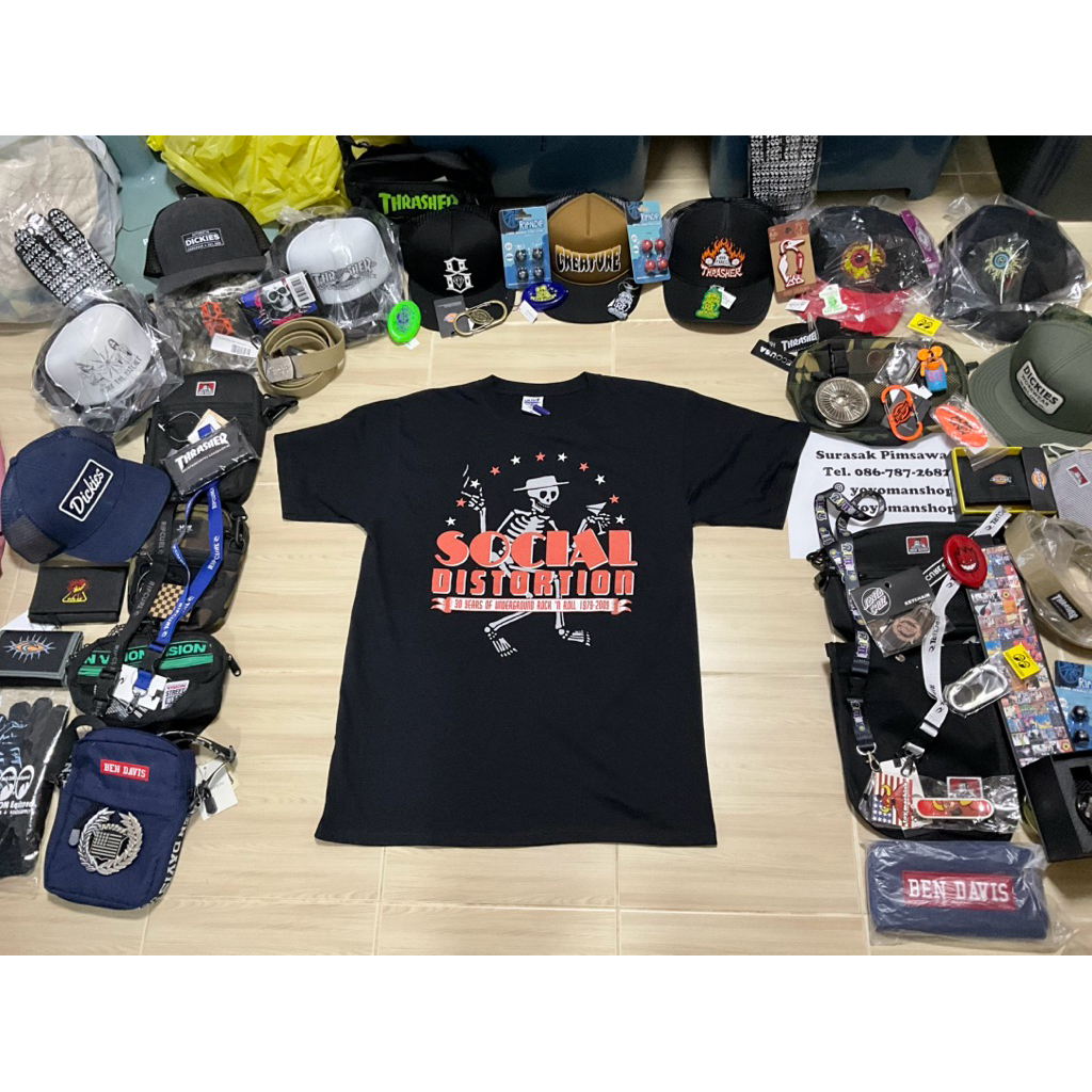 เสื้อ Social Distortion ของแท้มือ1 size M