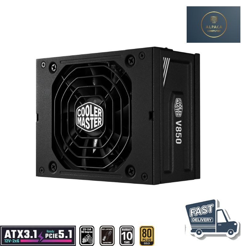 COOLER MASTER V850 SFX GOLD - 850W 80 PLUS POWER SUPPLY ATX 3.1 PCI-E 5.1 สินค้าพร้อมส่ง