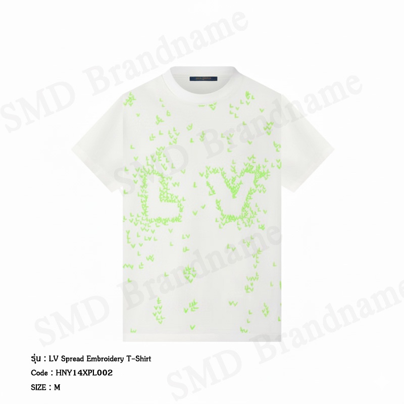 Louis Vuitton เสื้อยืดคอกลม รุ่น LV Spread Embroidery T-Shirt Code: HNY14XPL002