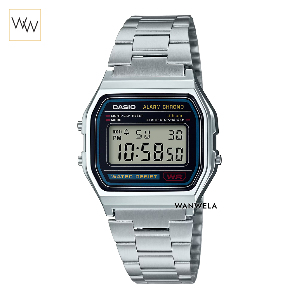 ของแท้ นาฬิกาข้อมือ Casio รุ่น A158WA-1DF / A159WA-N1DF พร้อมกล่อง (A158 / A159)
