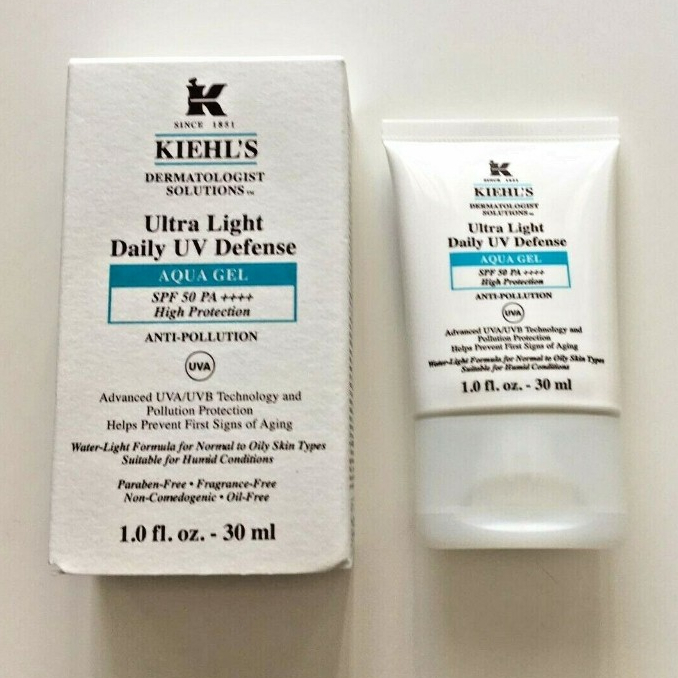 Kiehl’s Ultra Light Daily UV Defense Aqua Gel SPF50 PA++++ (30ml)   ครีมกันแดดสูตรเจลเนื้อบางเบา พร้อมการปกป้องขั้นสูง