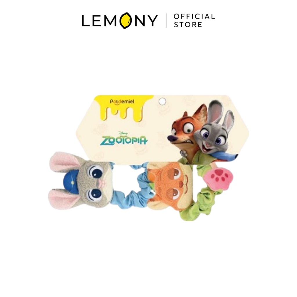 LEMONY เซตยางมัดผม นิค & จูดี้ (2 ชิ้น) Disney Zootopia Collection