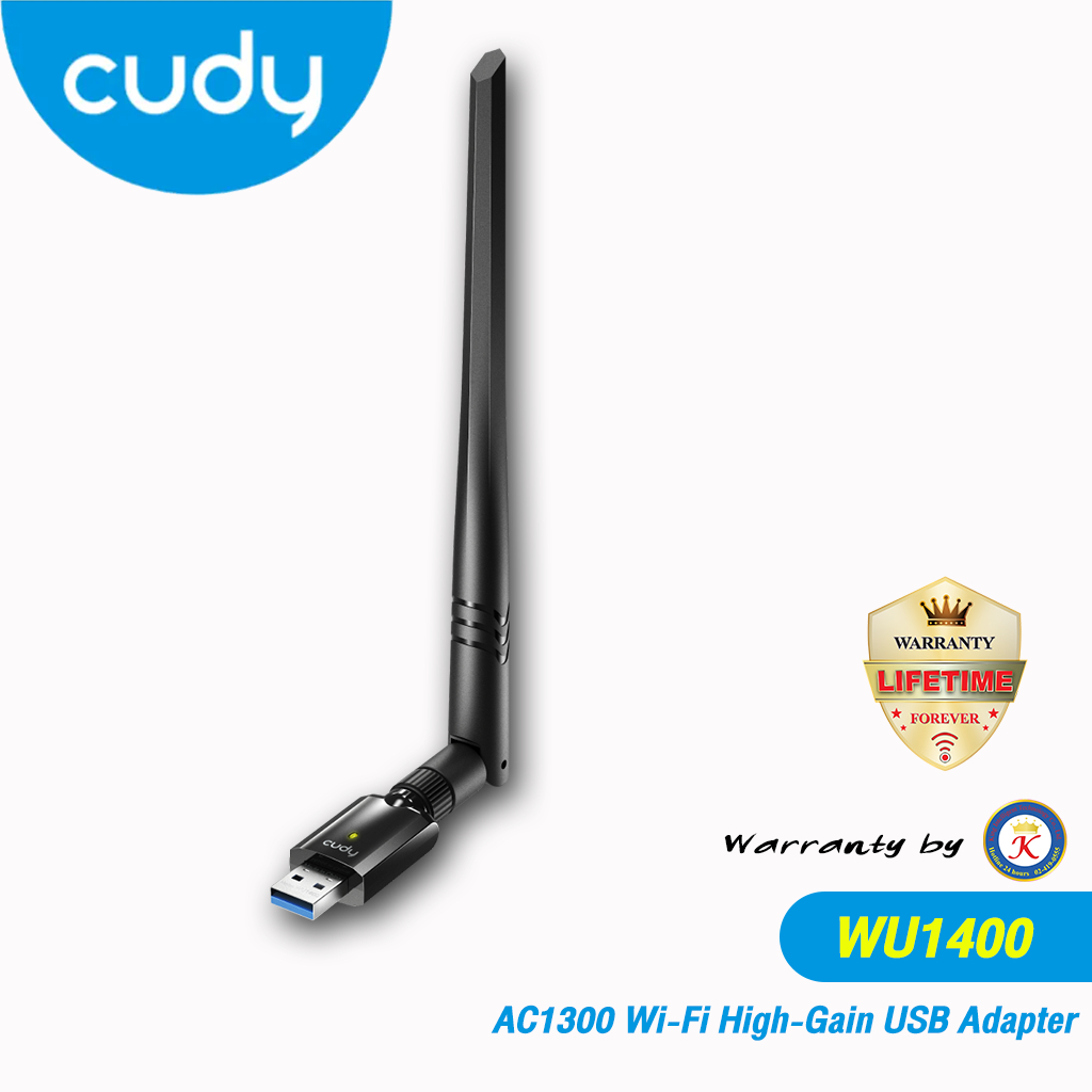 "CUDY" AC1300 Wi-Fi High-Gain USB Adapter รุ่น WU1400