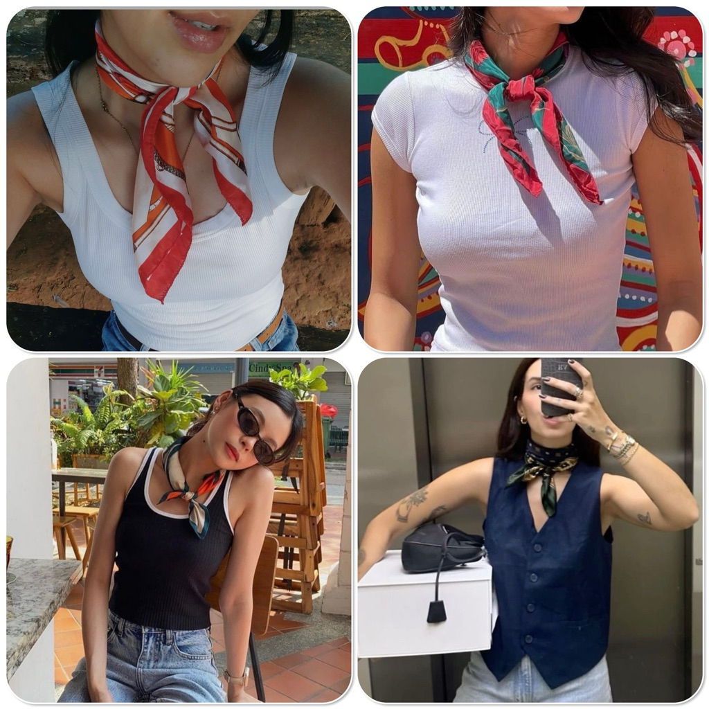 ผ้าเช็ดหน้า โผกหัว พันคอ Rudolph Valentino งานญี่ปุ่น