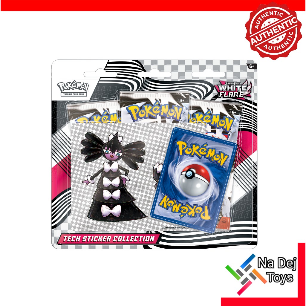 Pokemon TCG Tech Sticker Collection White Flare Scarlet & Violet การ์ดโปเกมอน ไวท์ แฟลร์ สการ์เล็ต & ไวโอเล็ต