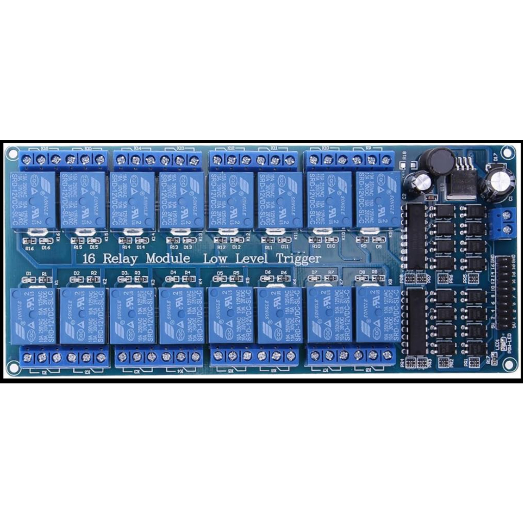 16-Channel 5V Relay Module for PIC ARM AVR DSP Arduino
