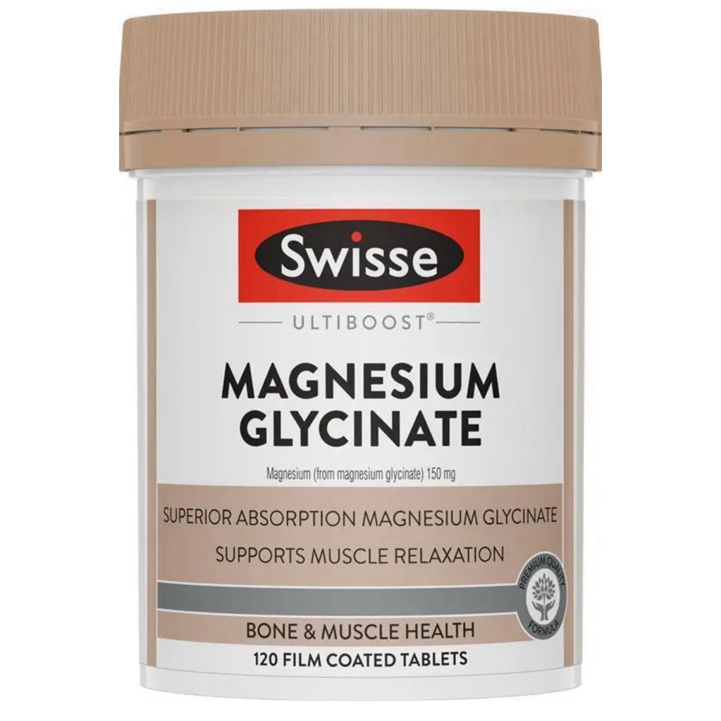 Swisse Ultiboost Magnesium Glycinate 60/120 Tablets Exp.04/2027 พร้อมส่ง