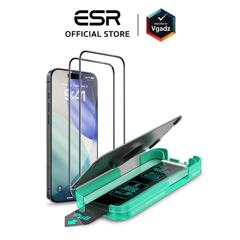 ESR ฟิล์มหน้าจอสำหรับ iPhone 17 / 16 Pro / Air / 17 Pro / 17 Pro max รุ่น UltraFit Armorite Screen Protector