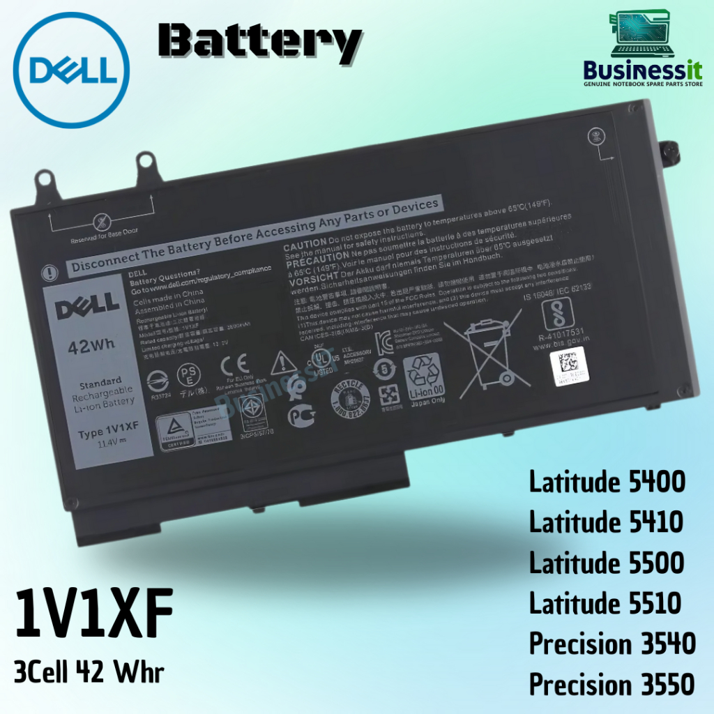 Battery DELL Latitude 5500 แท้ศูนย์ DELL Thailanmd 1V1XF 7VTMN