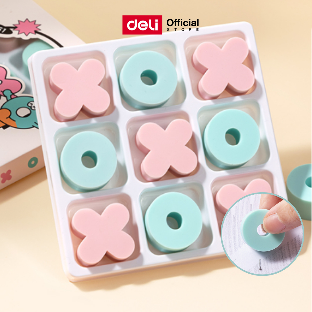 ยางลบ OX Deli รุ่น VP161 ลบง่าย เล่นได้จริง (1 ชุด มี 9 ชิ้น)(จำหน่าย 1 ชุด) Eraser