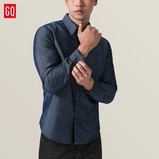 GQ Cool Tech™ Denim Long Sleeves เสื้อยีนส์เย็นแขนยาว มีกระเป๋าลับเก็บมือถือ