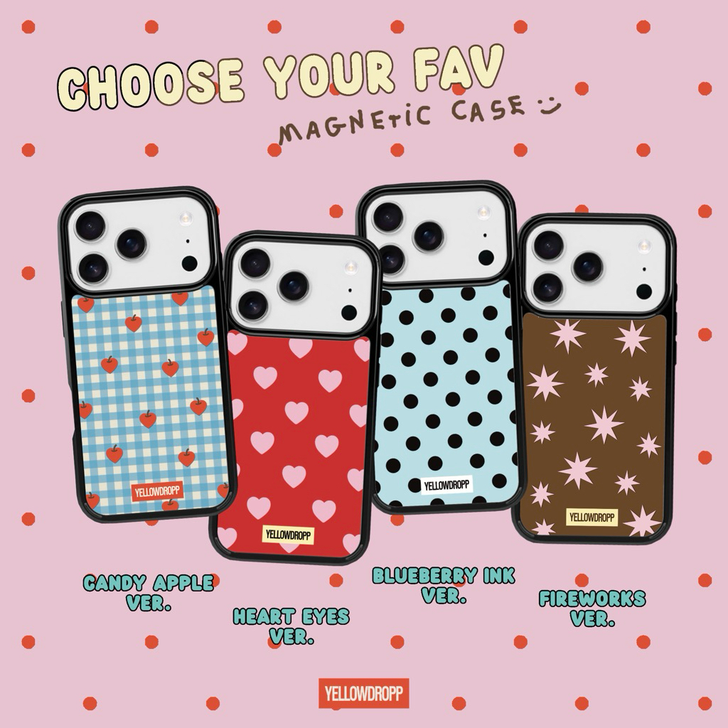 พร้อมส่ง 🛌 i17 series magnetic case เคสแม่เหล็กขอบดำ