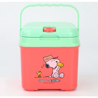 Eskimo กระติกน้ำ SNOOPY เก็บความเย็น กระติกพกพา ช่องใส่หลอด หูหิ้ว ขนาด 1.8 ลิตร รุ่น KC180SQ เก็บเย็นได้ 8 ชม.