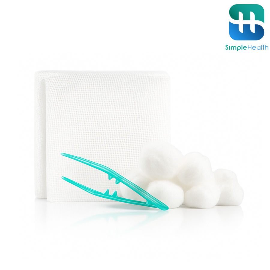 Simplecare อุปกรณ์ทำแผล เซ็ตทำแผล Sterile wound kit ปลอดเชื้อ ผ่านการฆ่าเชื้อมาอย่างดี