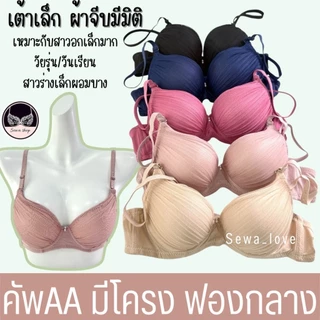 เสื้อใน คัพAA มีโครง ดันทรง เต้าเล็ก ผ้าจีบ ฟองน้ำหนากลางๆ K369