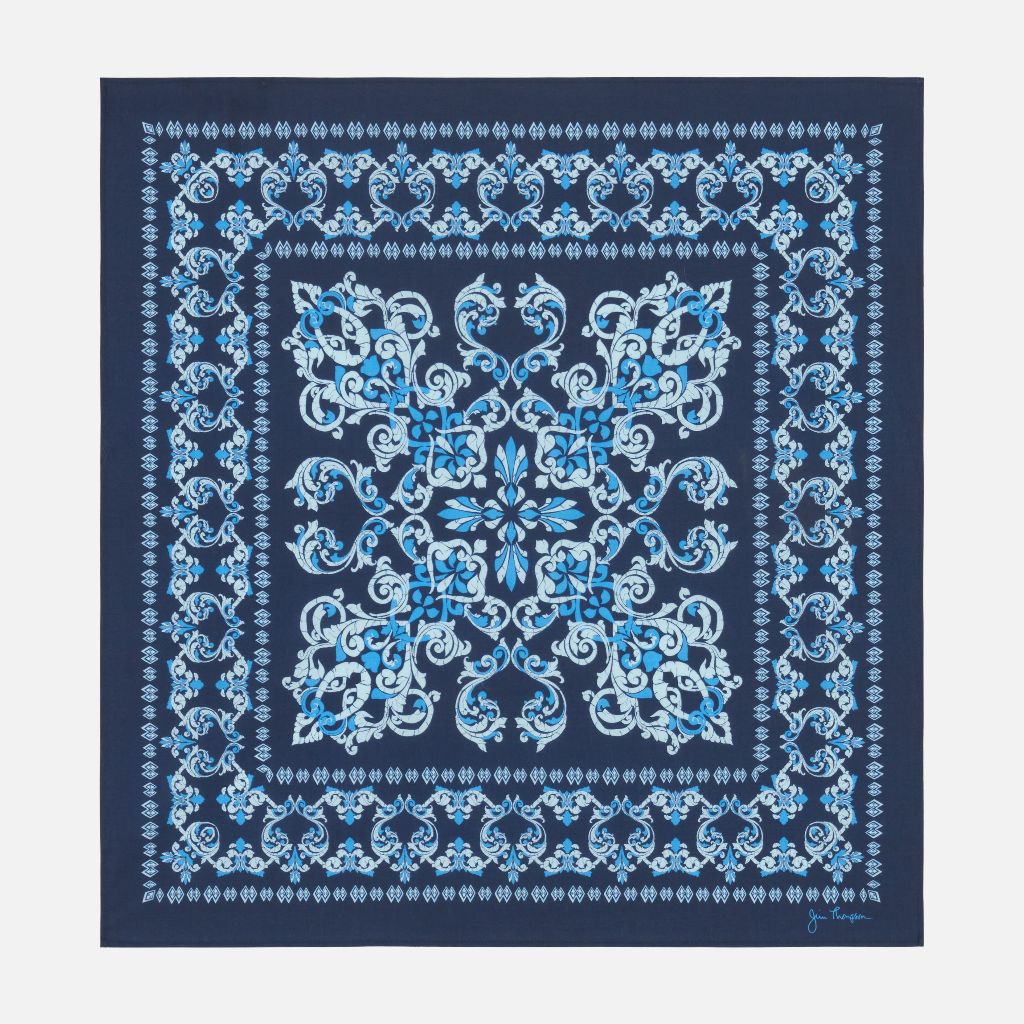 Indian Ancient Cotton Handkerchief - Blue