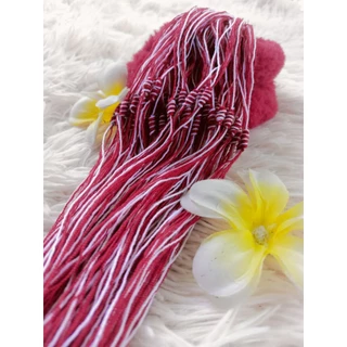 ด้ายผูกข้อมือ3สี ด้ายมีขนาด1.5-1.8 มิล ความยาว 30-31 ซม