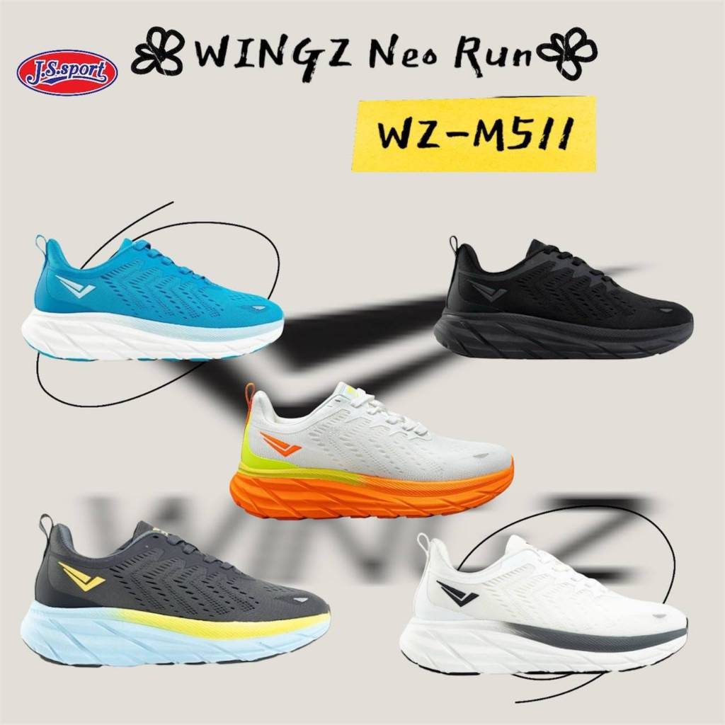 WINGZ Neo Run รุ่น WZ-M511 รองเท้าวิ่ง รองเท้าลำลอง ใส่ได้ทั้งชาย-หญิง