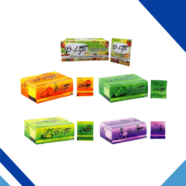 D-Lyte Complex เครื่องดื่มเกลือแร่ ชนิดผง สำหรับ นักกีฬา ผู้ที่ออกกำลังกาย เหนื่อย เพลีย 1กล่อง50ซอง - รูปที่ 2