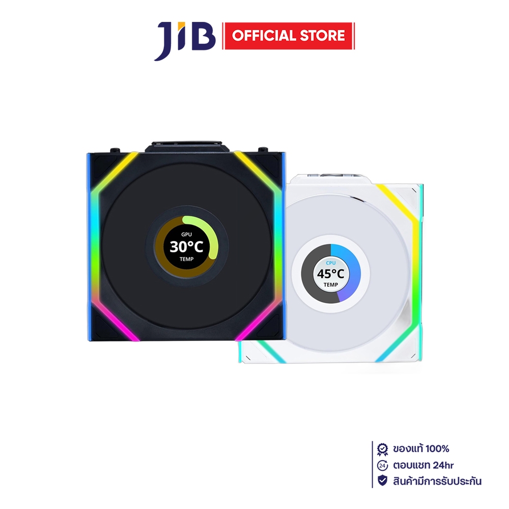 CASE FAN (พัดลมเคส) LIAN LI UNI FAN SL WIRELESS LCD 120 SINGLE PACK